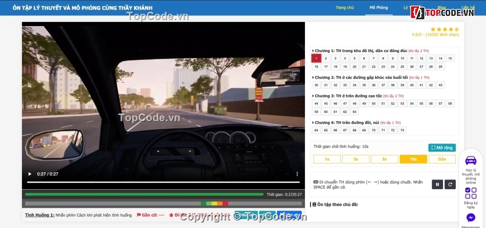thi trực tuyến,xe ô tô,lái xe ô tô,Ôn thi,lái xe
